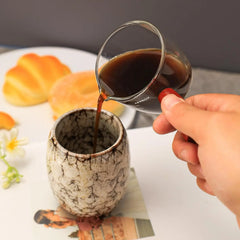 3 Oz Espresso Measuring Cup Shot Glasses Measuring Triple Pitcher Single Spout Glass Cre detail view