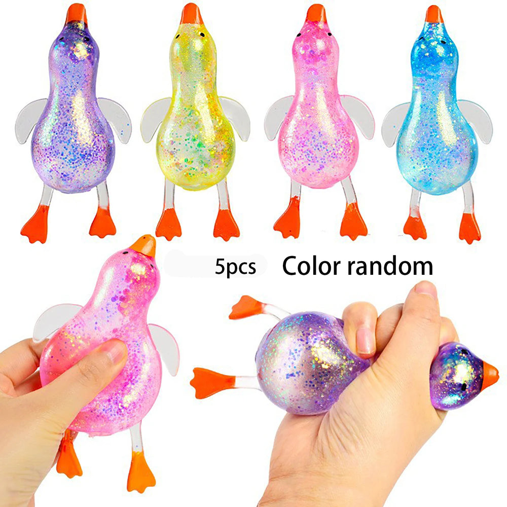 Aurora Maltose Duck Pinch and Stress Relief Toy | Slow Rebound Syrup Ball close-up view