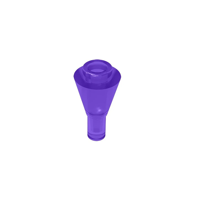 Gobricks GDS-1138 Cone 1 x 1 Inverted with Bar | Building Block for DIY Creations alternate view