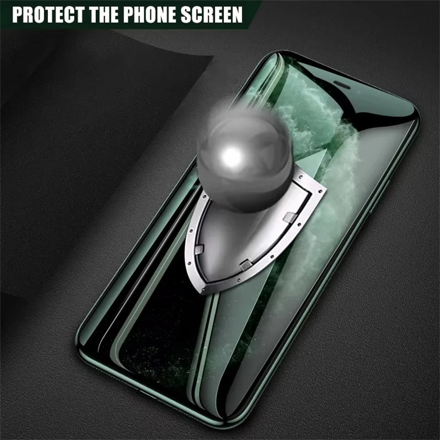 1-2Pcs Tempered Glass for IPhone 16 13 11 12 14 15 Pro Max Mini Screen Protector for IPhone 7 8 15 16 Plus X XR XS MAX SE Glass