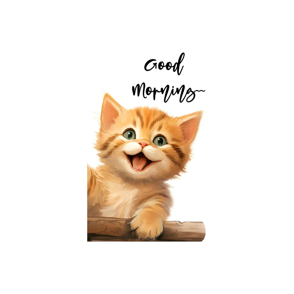Cute Cat Wall Stickers | Peel and Stick Kitten Decals for Home Decor additional angle