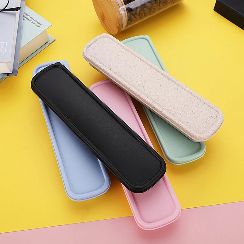 Portable Tableware Storage Box | Multicolor Cutlery Case for Travel and Home detail view