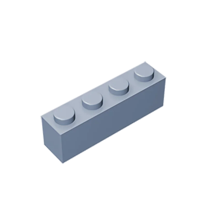 Gobricks GDS-534 Brick 1 x 4 without Bottom Tubes | Compatible Building Block Set detail view