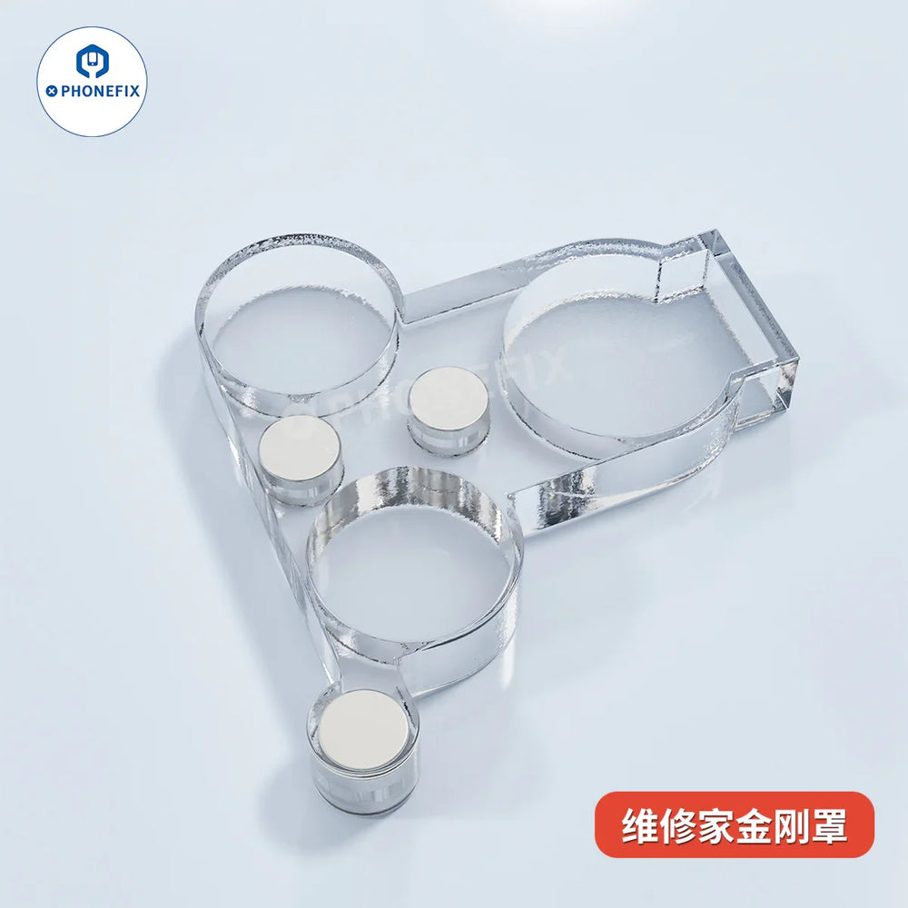 YCS Camera Lens Cover Magnetic Protector | For iPhone 16/15/14/13 Rear Camera Repair S close-up view