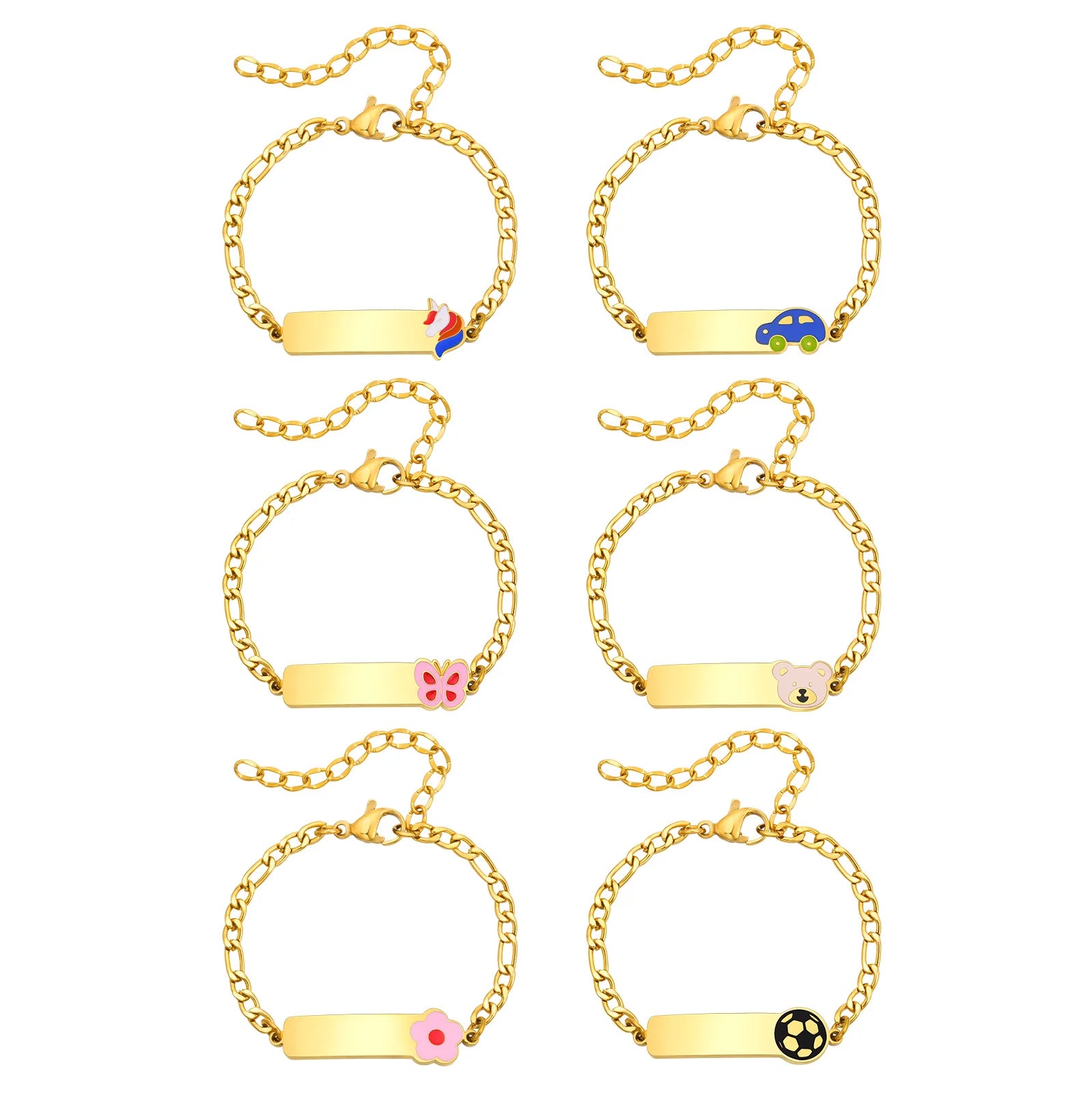 Custom Name Blessing Bracelet for Girls | Stainless Steel Personalized Gift close-up view