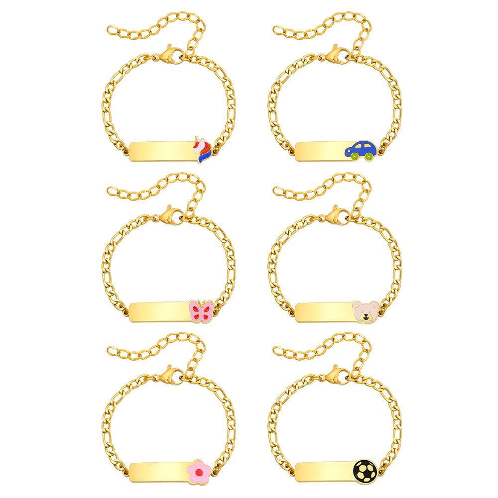 Custom Name Blessing Bracelet for Girls | Stainless Steel Personalized Gift close-up view
