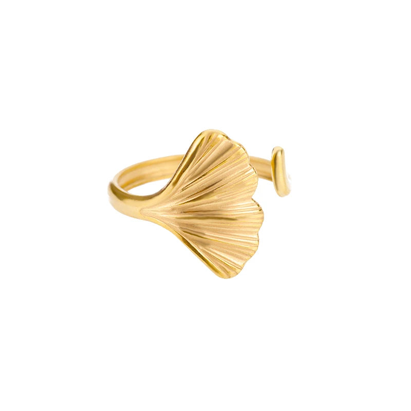 316L Stainless Steel Rings for Women Gold Color Never Fade Luxury Classic rings wed additional angle