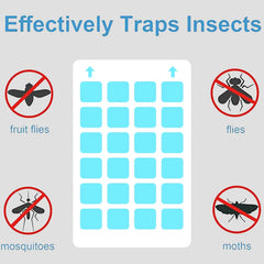 10 Pcs Sticky Mosquito Board Replacement Glue Cards for Mosquito Lamp | Indoor Trap Adhesive Plates