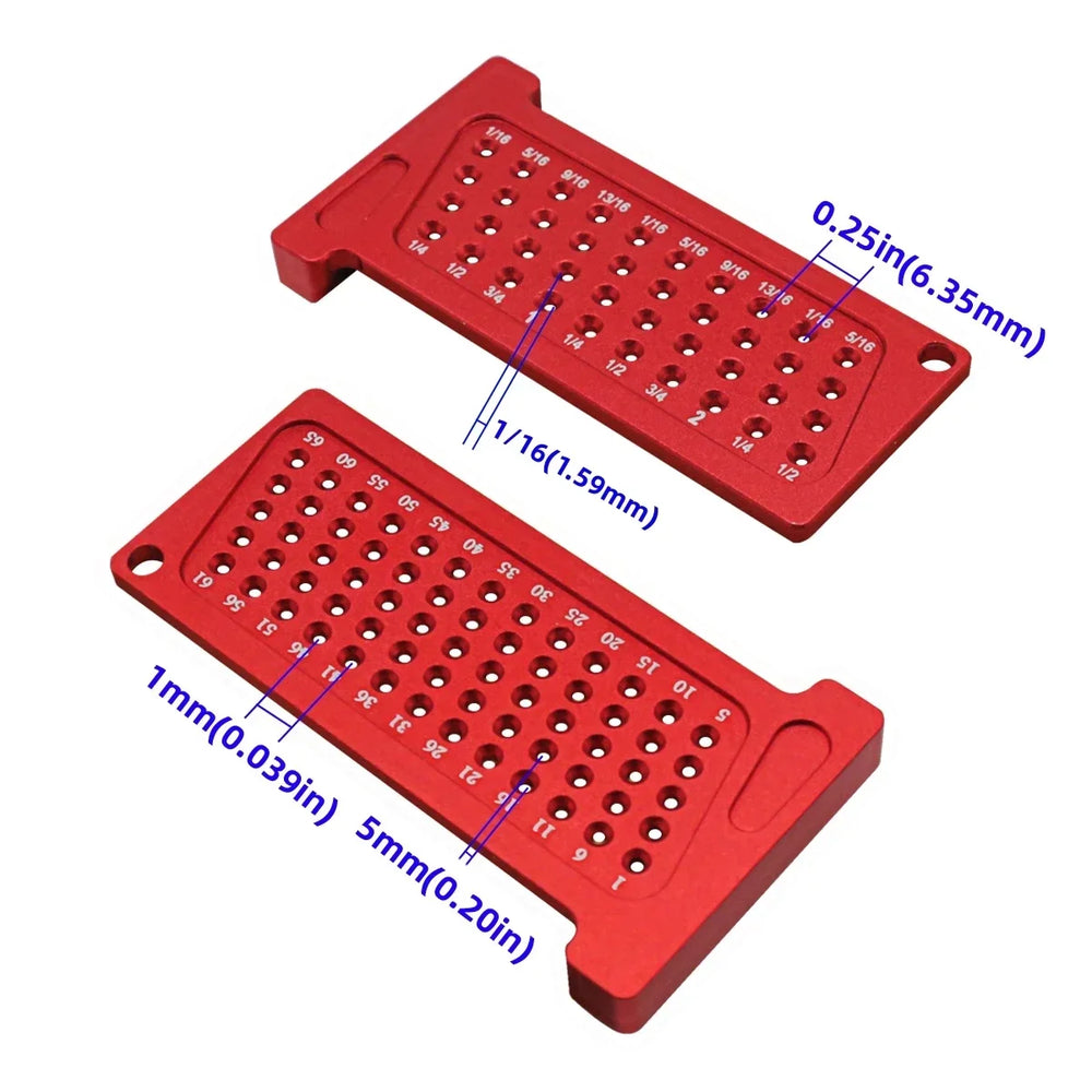 Woodworking Scribe Metric/Inch Precision T-Ruler | Aluminum Pocket Marking Gauge for lifestyle view