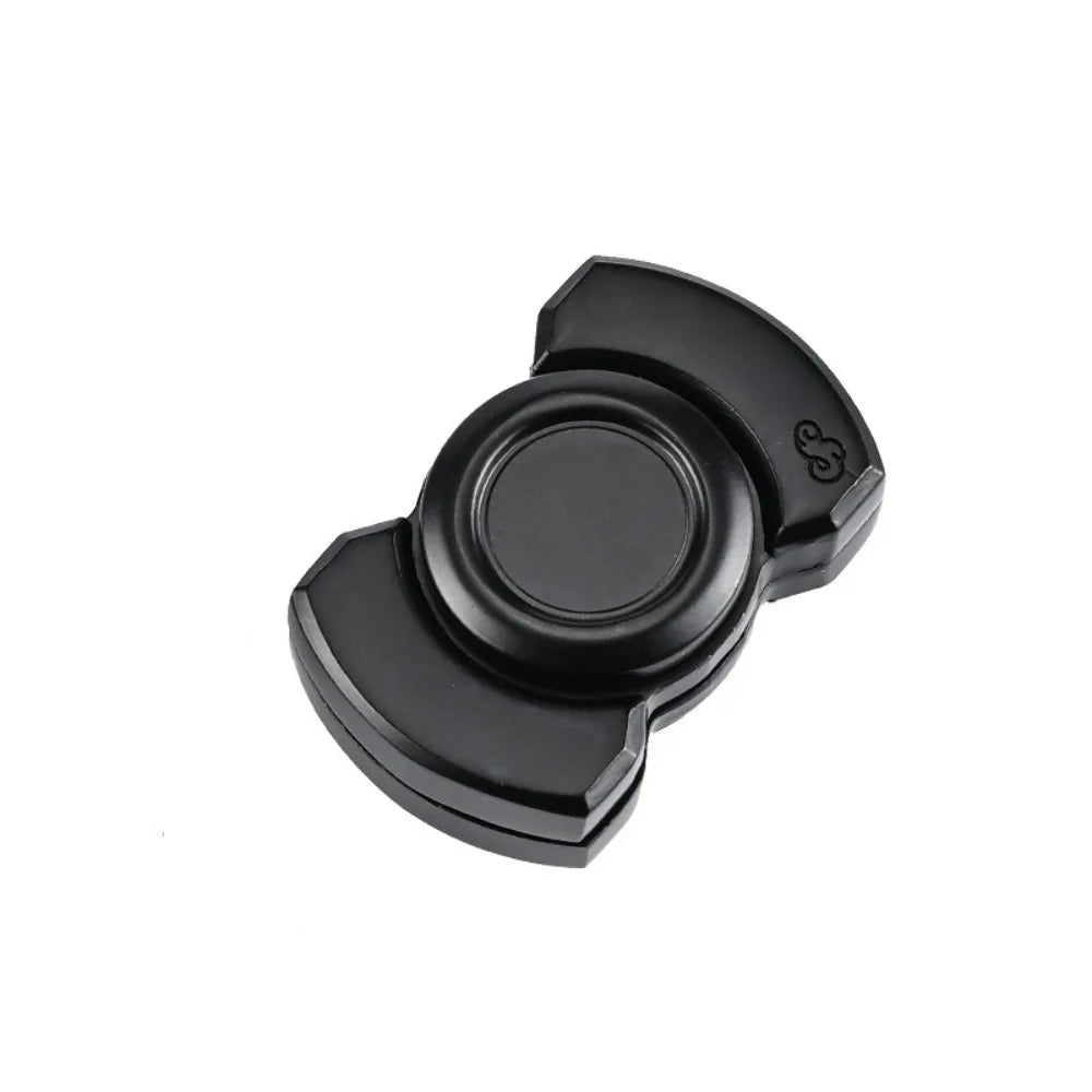 Stainless Steel 3 in 1 Fidget Spinner and Slider Combo | Click Button Metal Toy for Adul detail view