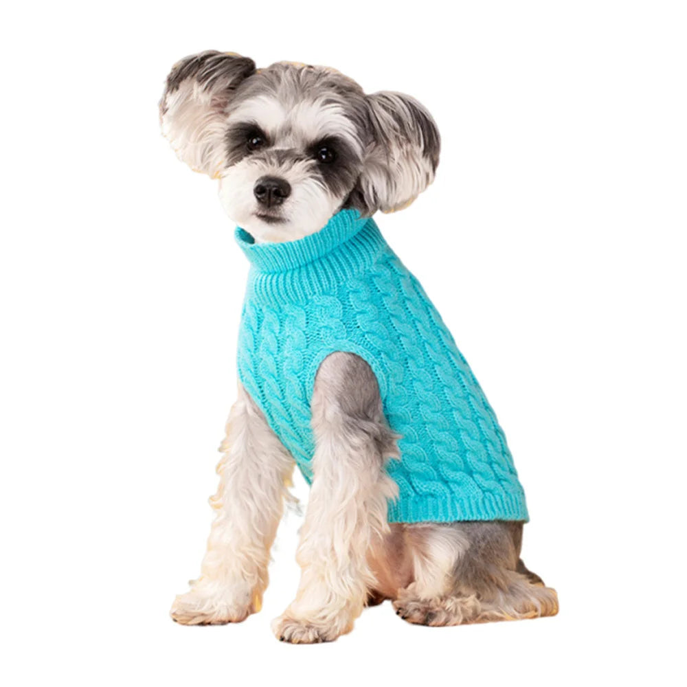 Classic Solid Chihuahua Puppy Dog Sweater for Small Dogs Winter Warm Pet Clothes Yo additional angle