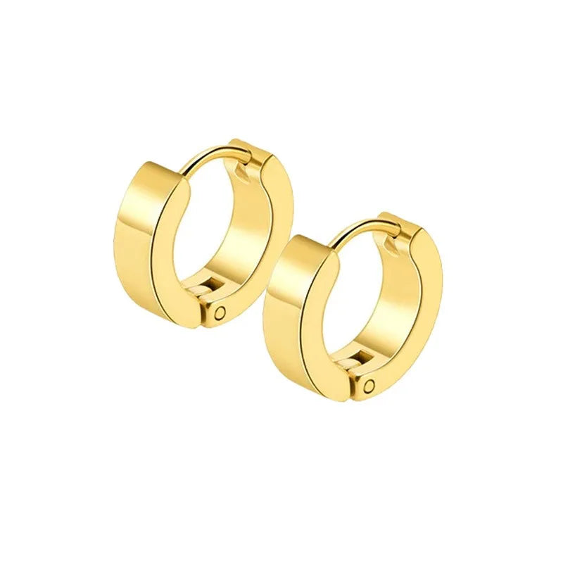 2Pcs Of Stainless Steel Cross Earrings Set, Men’s Women’s stud Earrings Small Huggie alternate view