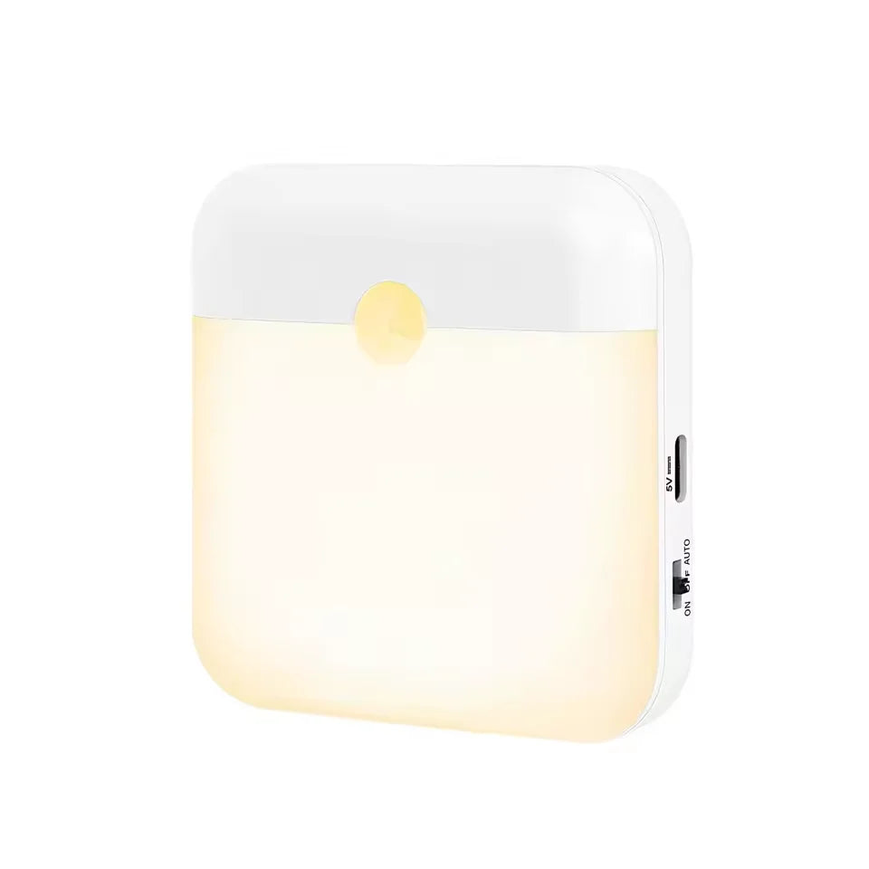 PIR Motion Sensor LED Night Light | USB Rechargeable with Switch for Bedroom Kitchen alternate view