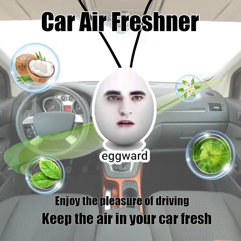 Unique Eggward Egg - Faced Air Freshener: Bringing a Novel and Fresh Experience to Yo alternate view