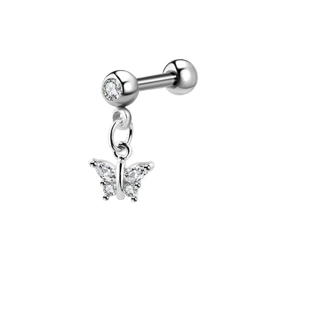 Moon Star Cartilage Earring Set | Cute Tragus Helix Daith Jewelry lifestyle view