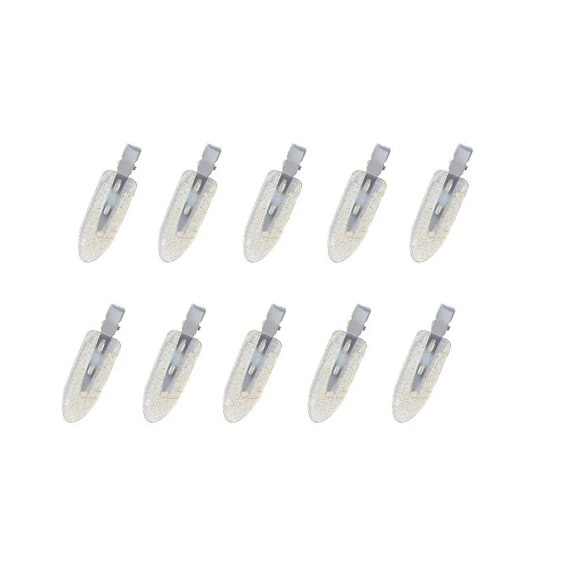 10pcs/set No Crease Basic Hair Clips For Women Girls Hair Styling Makeup No Bend Hairp close-up view