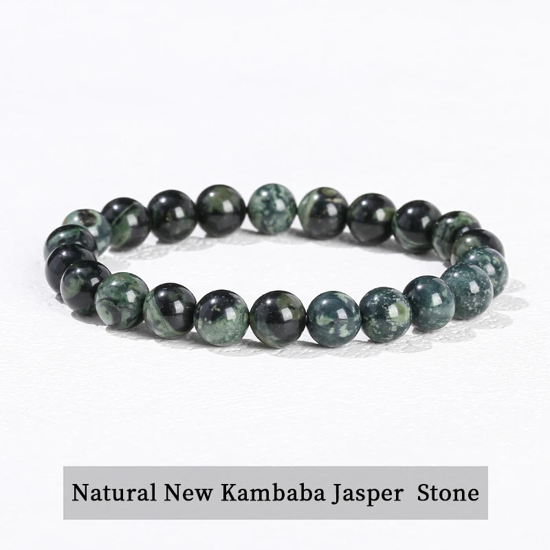 JD Natural Black Spectrolite Flash Smooth Beaded Bracelet Women Men 6 8 10mm Labradori close-up view
