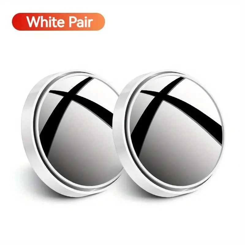Wide-Angle Blind Spot Mirrors Adjustable Pair | Reversing Rearview alternate view