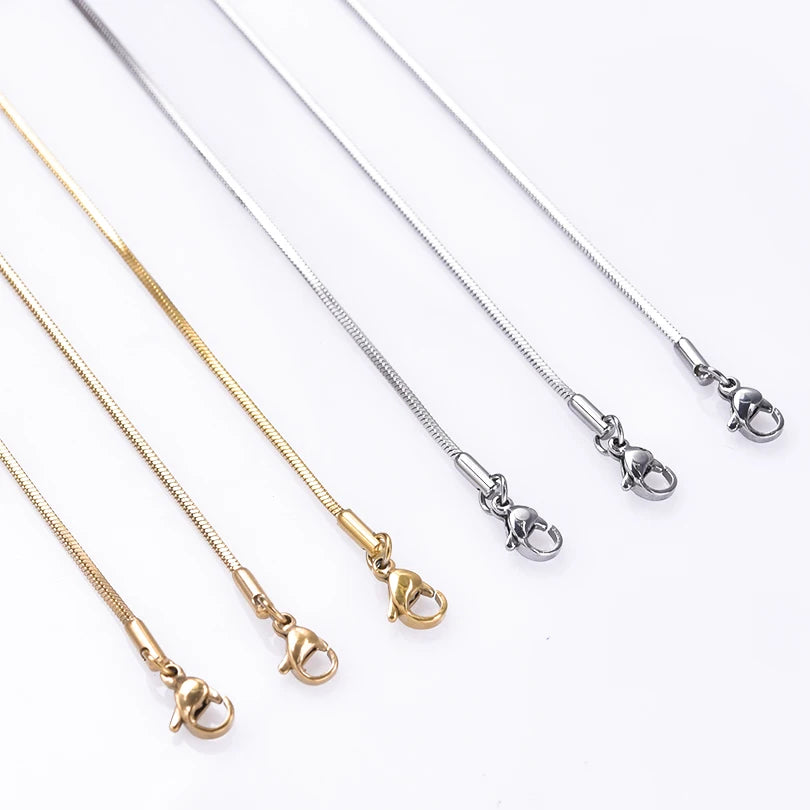 Wholesale 45/50/60/70cm Snake Long Chain Necklace Stainless Steel Necklaces For Women alternate view