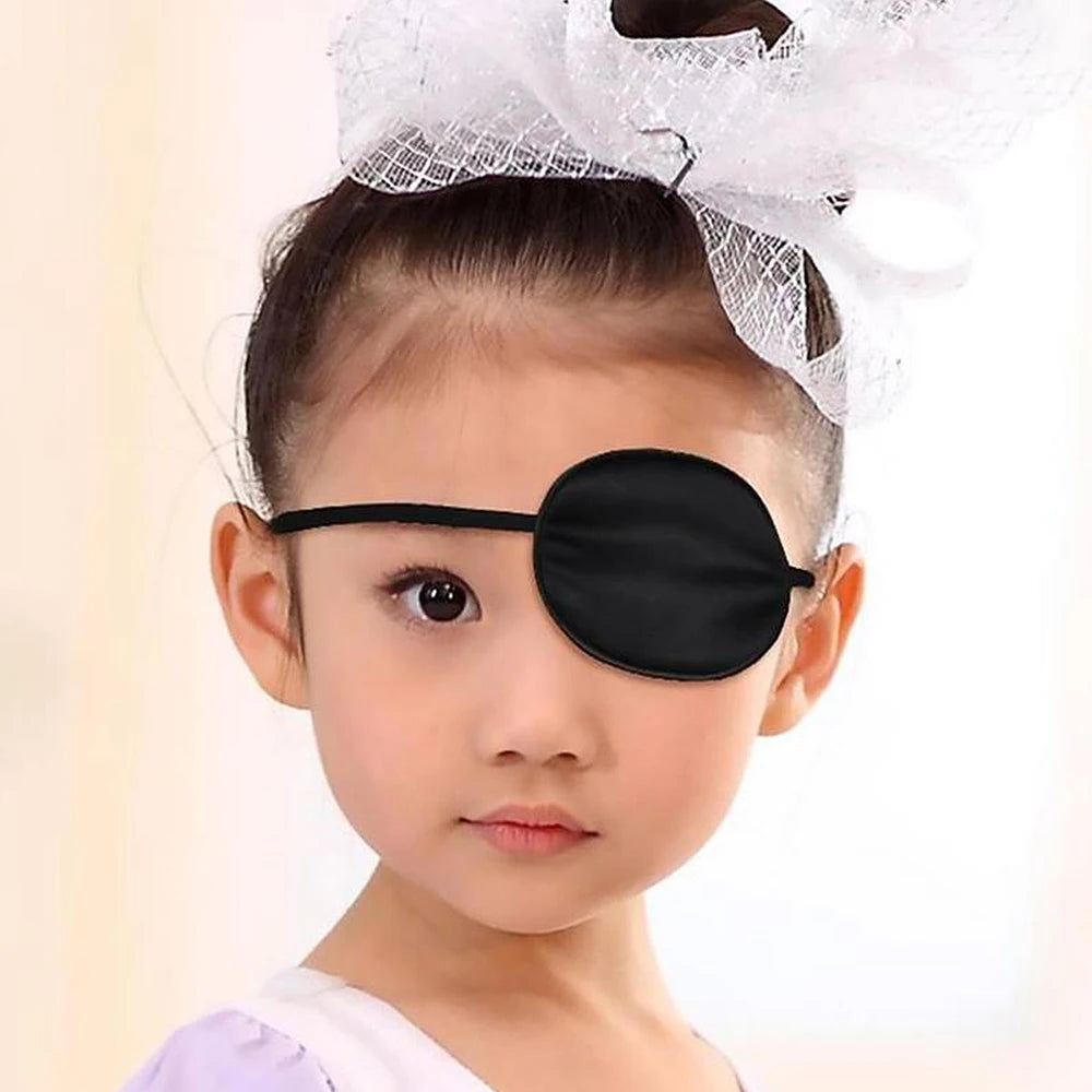 Unisex Black Single Eye Patch | Adjustable Washable Concave Eyepatch for Sleep, Visio lifestyle view