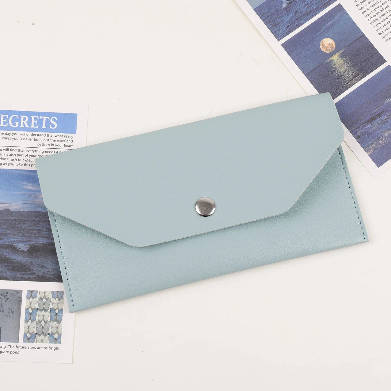 Envelope Coin Money Holder Wallet | PU Leather Classic Fashion Purse for Women additional angle