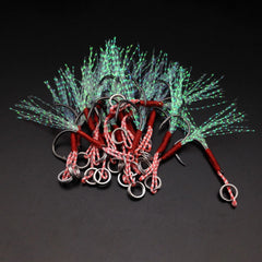 10PCS Professional Fishing Hooks Durable Binding Wire Hooks Fishing Tackle for Freshw alternate view