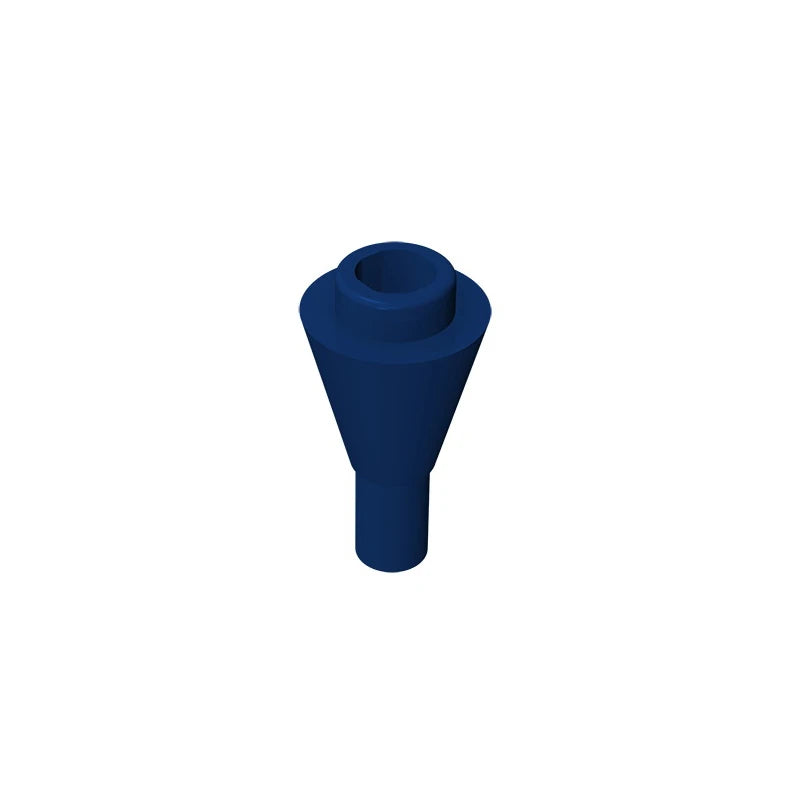 Gobricks GDS-1138 Cone 1 x 1 Inverted with Bar | Building Block for DIY Creations close-up view