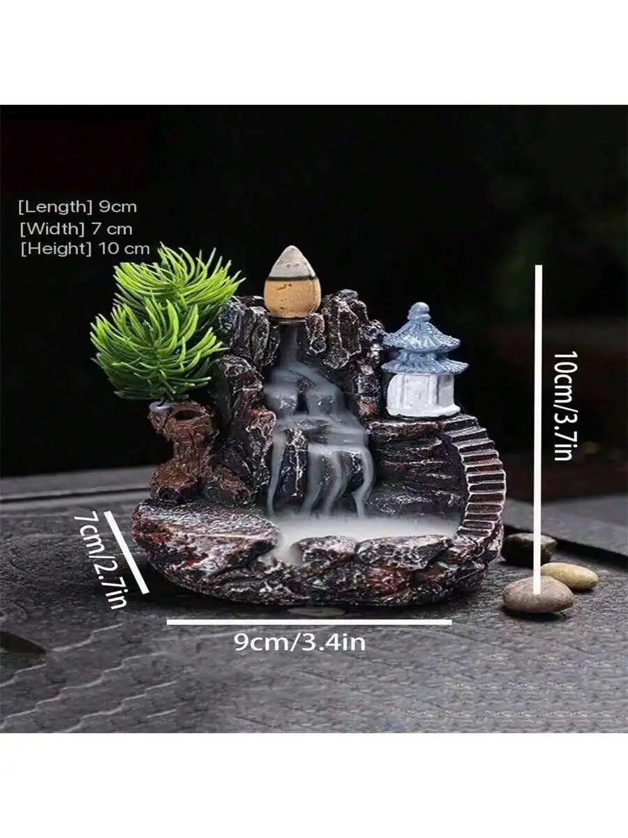 Resin Incense Burner with Smoke Reflux | Creative Home Aromatherapy Decor detail view