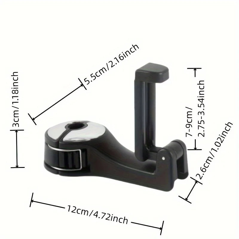 Multifunction Rear Headrest Hook Car Phone Holder Adjustable Automobile Headrest Phon alternate view