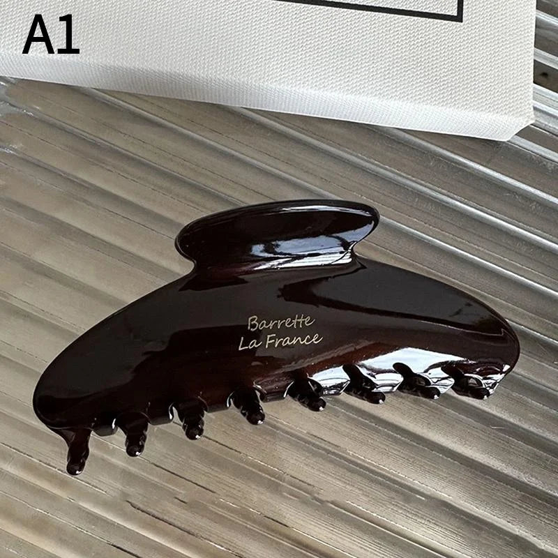 1Pc Large Crab Hair Clips Shark Clip Retro Korean Acetate Hair Claw Simple Hairpin Fashion Hair Accessories For Woman Girls.