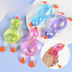 Aurora Maltose Duck Pinch and Stress Relief Toy | Slow Rebound Syrup Ball close-up view
