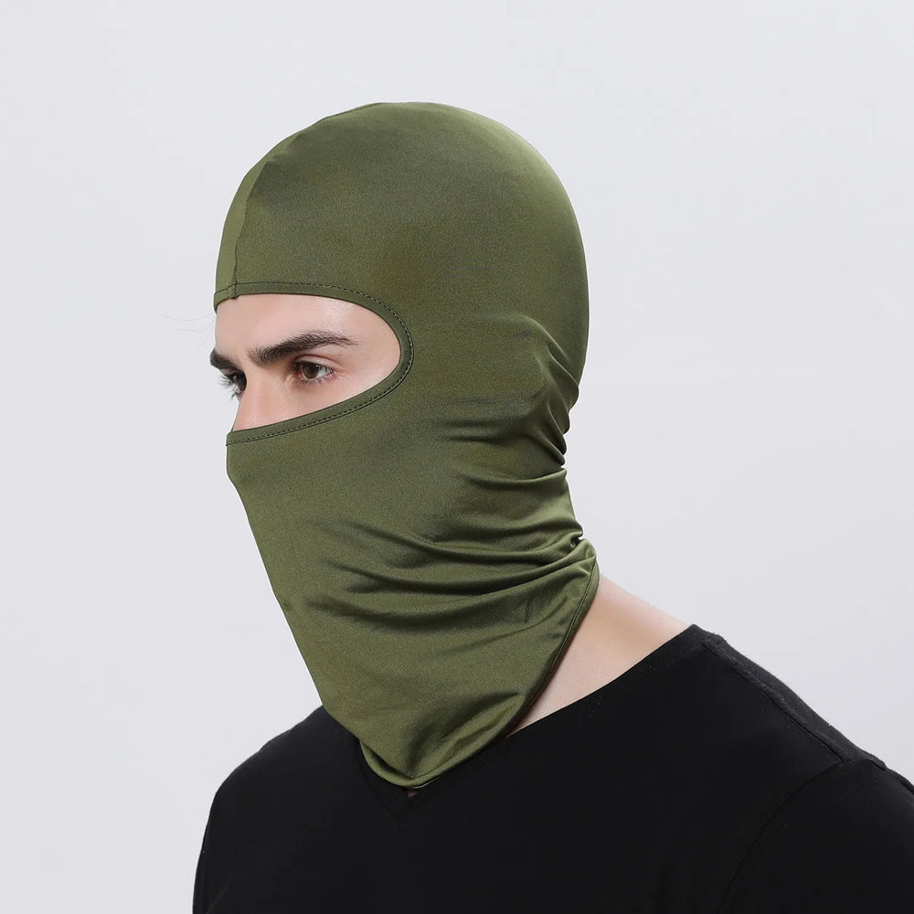 Cool Full Face Cycling Cap Balaclava | UV Protection and Quick-Dry for Men close-up view