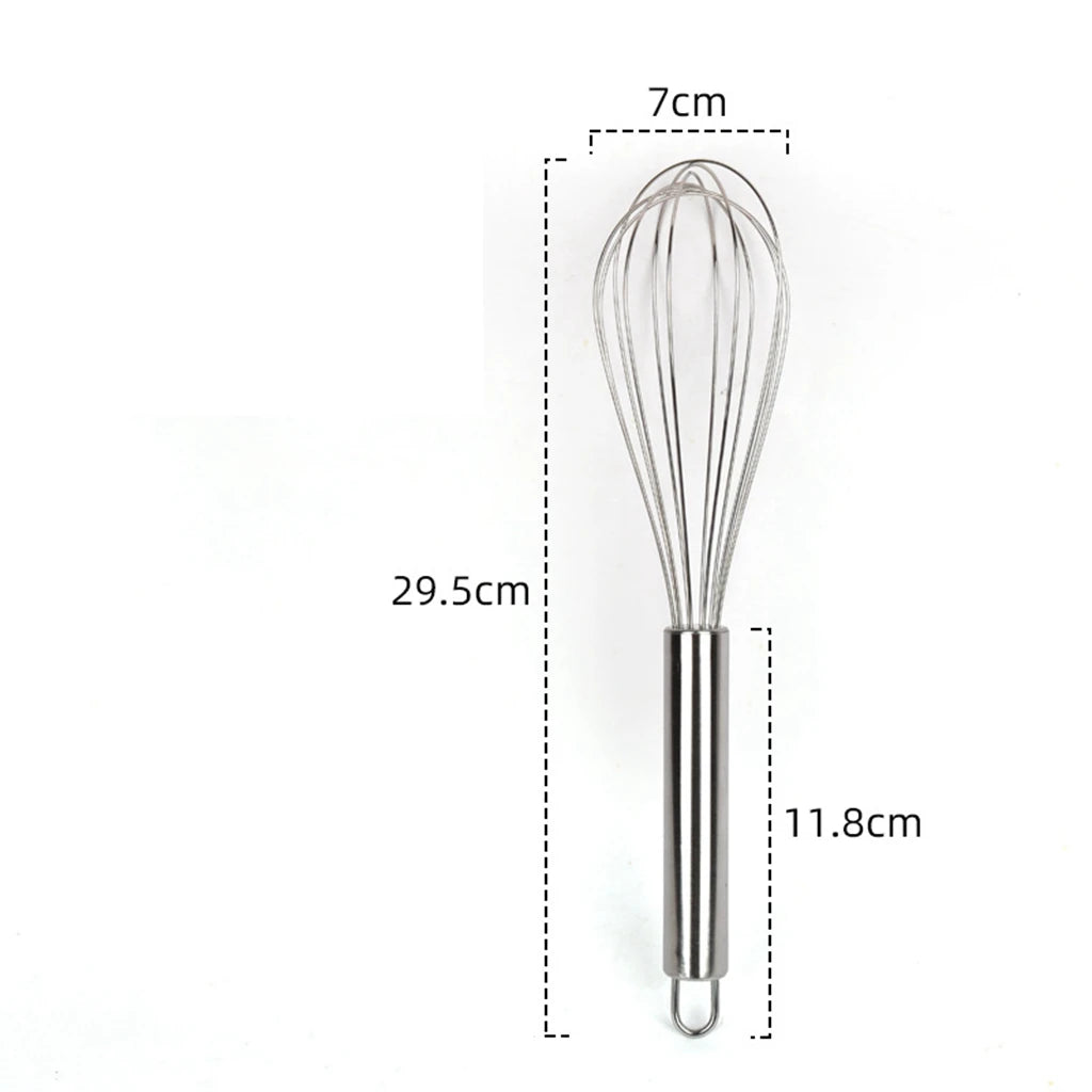 Egg Whisk Manual Egg Beater | Stainless Steel Kitchen Baking Utensil detail view