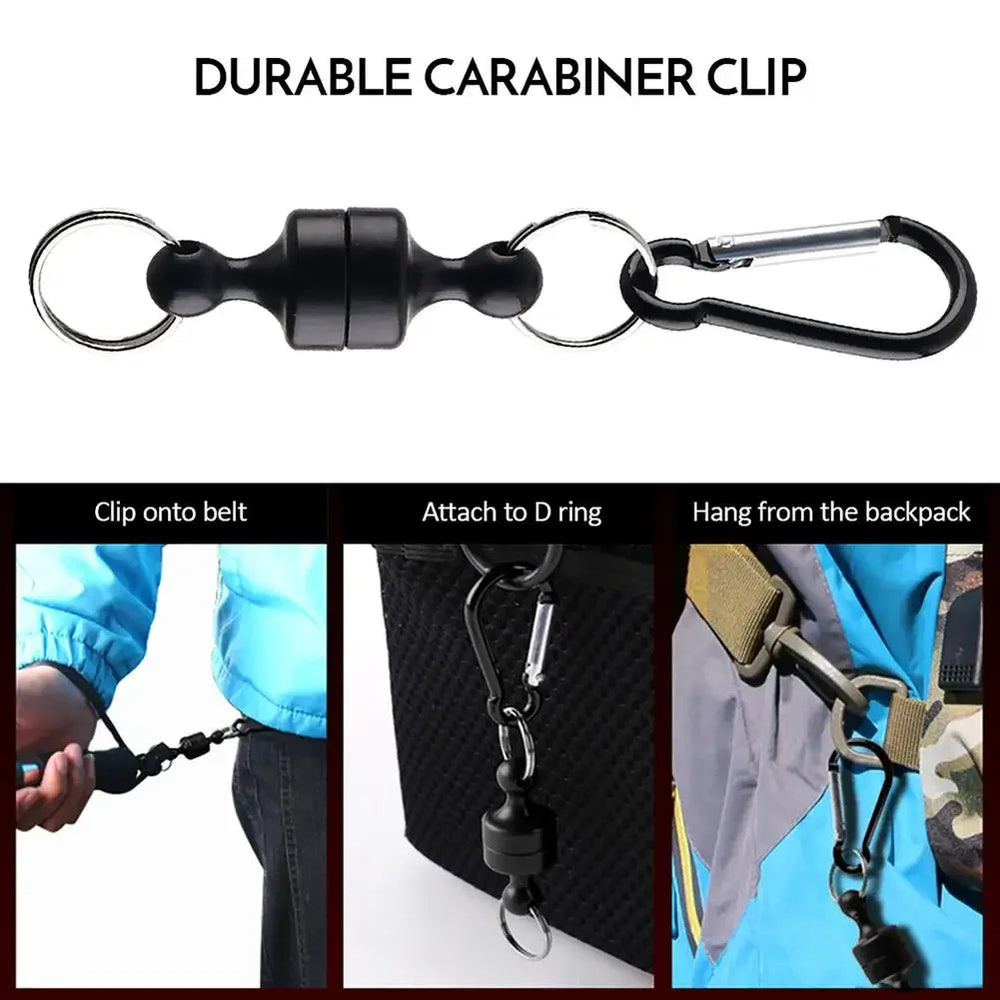 Fishing Magnetic Buckle With Keychain Carabiner Anti-falling Outdoor Fishing Clip Fis alternate view