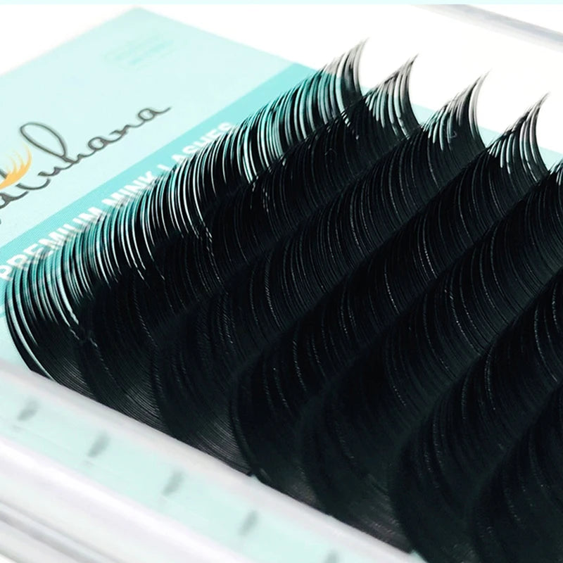 NATUHANA 16Rows B C CC D Eyelash Extensions Individual False Cilio Natural Soft Mink Lashes High Quality Matte Fake Eyelashes