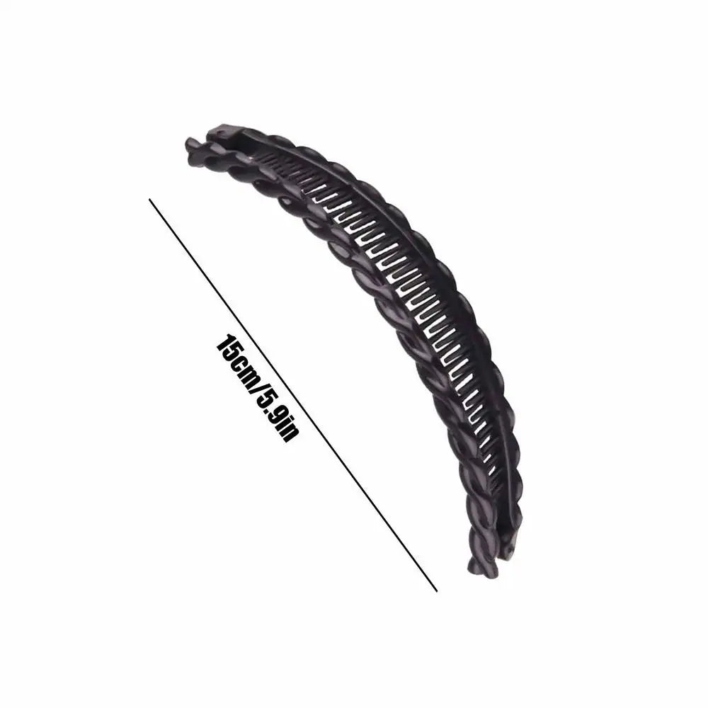 Acrylic Banana Hair Clip Fishtail Ponytail Clip for Women lifestyle view