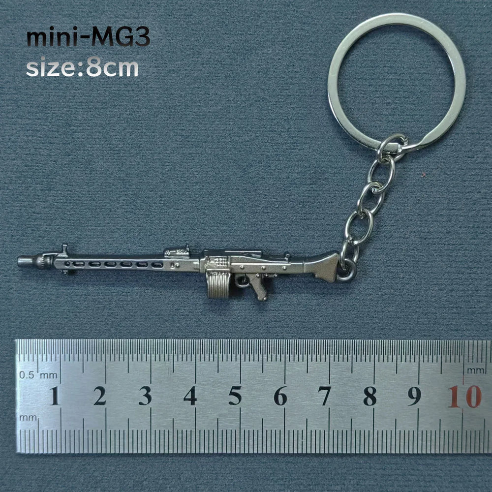 Mini Keychain Pendant Peace Elite 98k Alloy Gun Model PUBG Battlefield Boy Toy Handso alternate view
