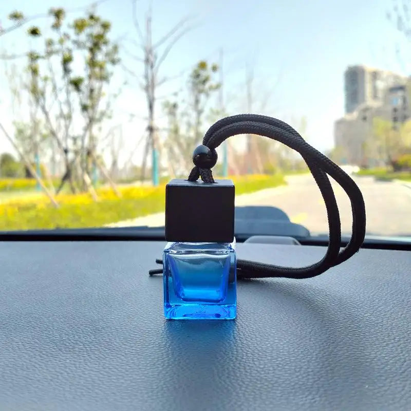 Square Glass Car Essential Oil Diffuser Pendant alternate view