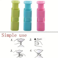 10pcs Food Sealing Clips, Snack Bag Clips, Moisture-proof Fresh-keeping Clips, Plastic B detail view
