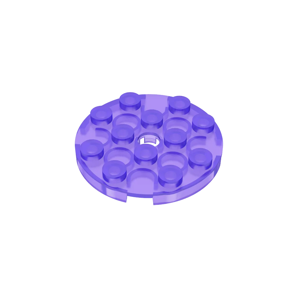 Gobricks GDS-841 Round Plate 4x4 with Hole | Compatible Building Block for DIY Creatio close-up view