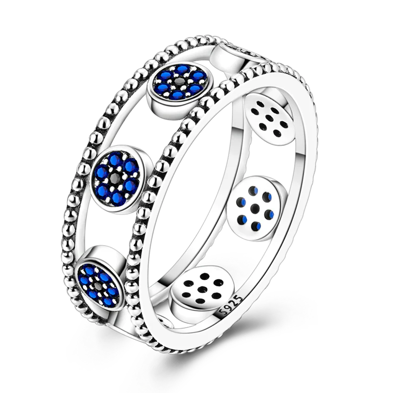 Daisy 925 Sterling Silver Wedding Ring | Sparkling Zircon Engagement Jewelry alternate view