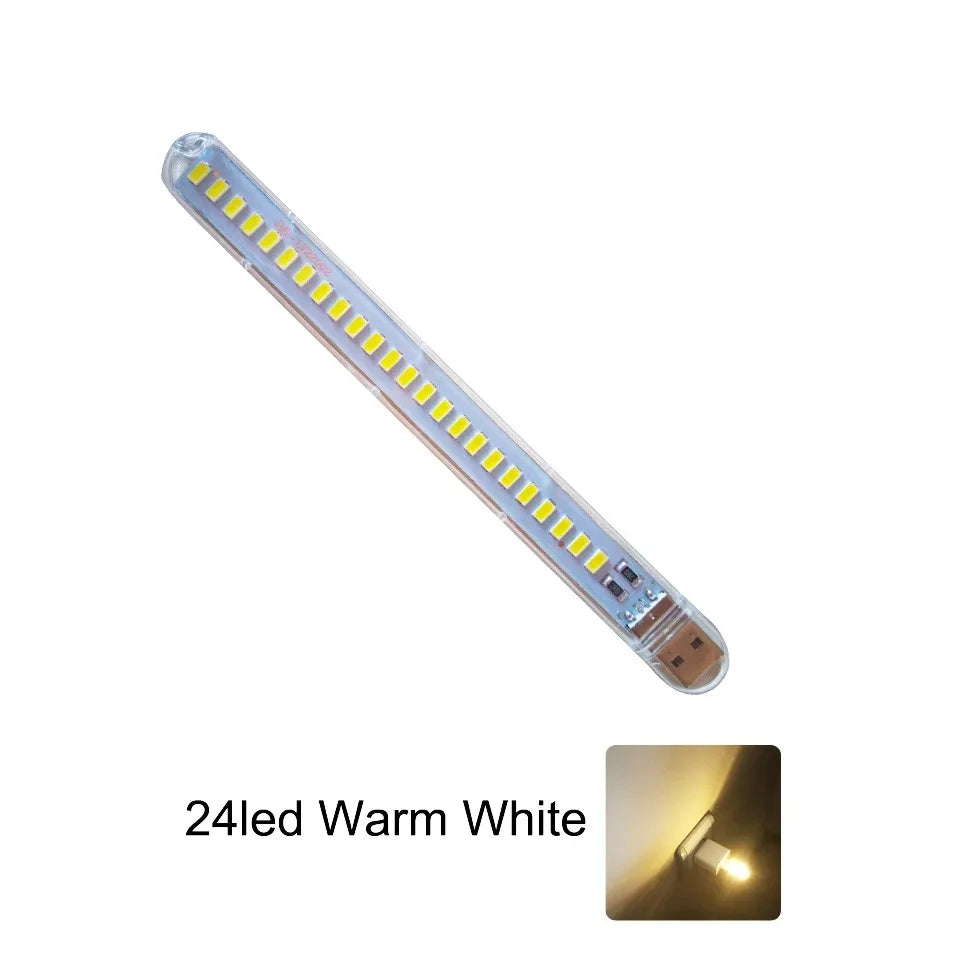 Mini USB LED Book Light | RGB Ultra Bright Reading Lamp with 3 Brightness Levels detail view