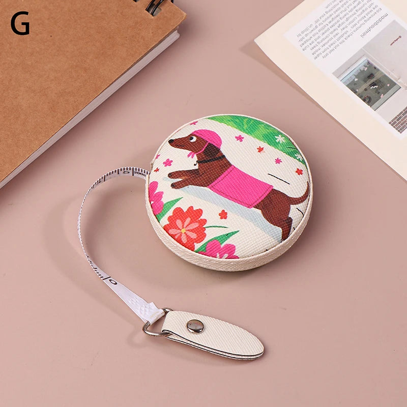 2M Mini Soft Ruler Double-sided Ruler With Centimeters And Inches For Measuring Sewing close-up view