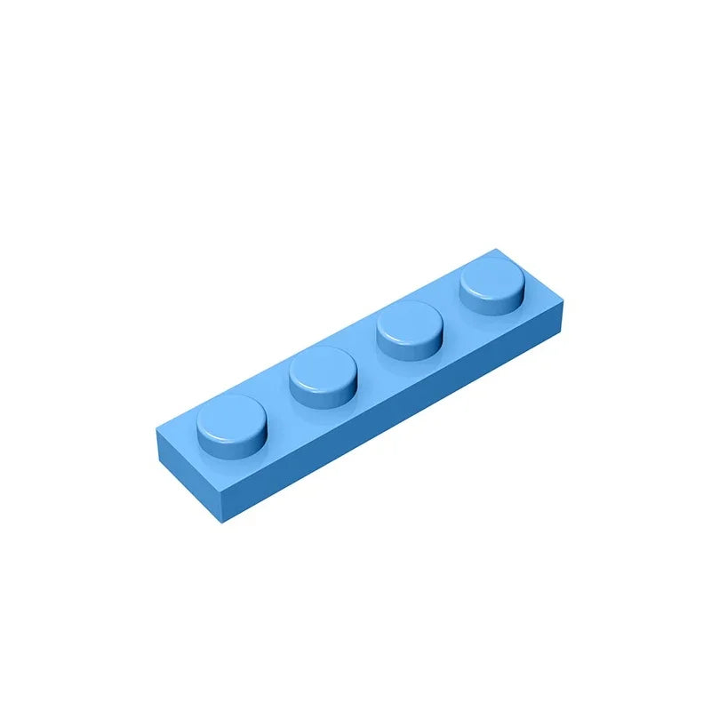 Gobricks GDS-504 Plate 1 x 4 | Compatible Building Block Pieces alternate view