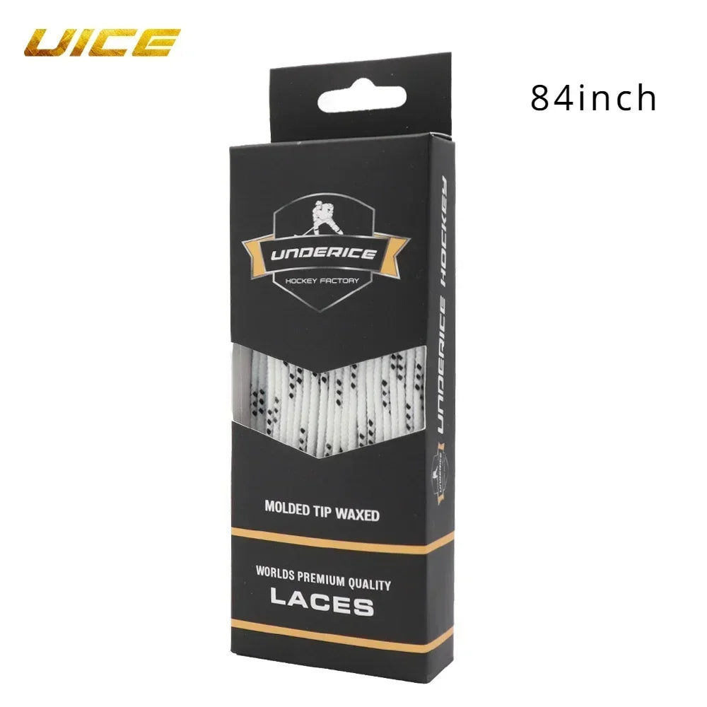 UICE Ice Hockey Shoelaces Box-Packed Ice Hockey Skate Laces 84/96/108/120in Dual Laye lifestyle view