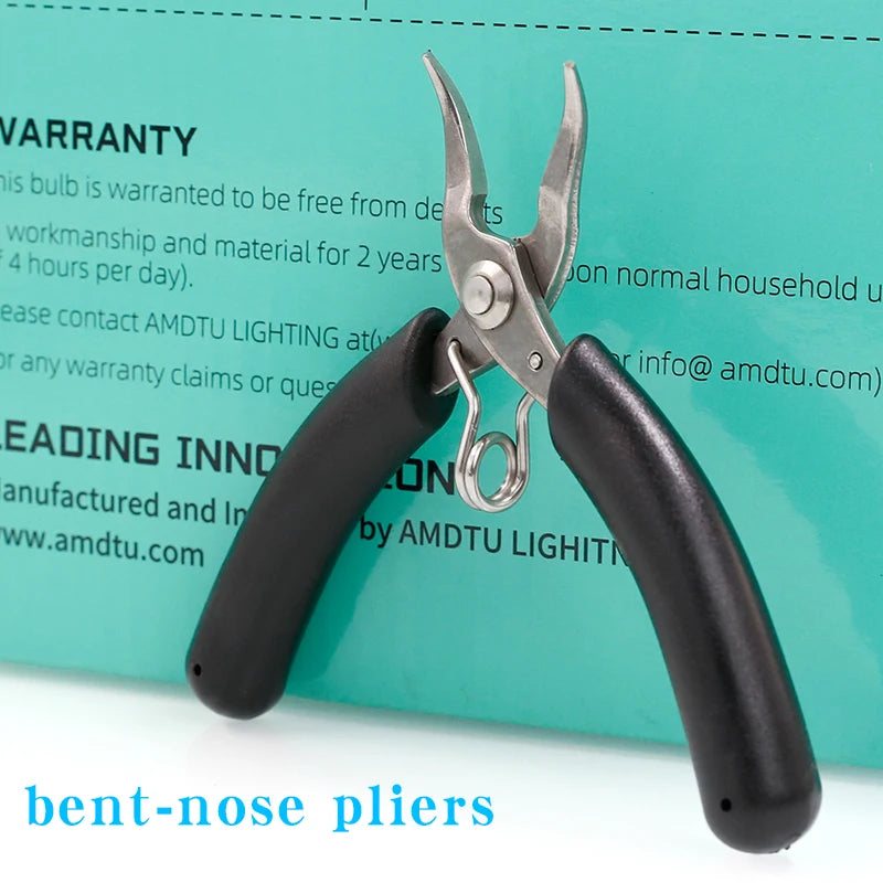 Stainless Steel Toothless Needle Nose Pliers, 4-Inch Mini additional angle