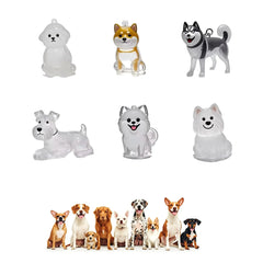 Creative Dog Hair Storage Keychain Transparent Dog\Cat Shape Memorial Pendant Handmade DIY Pet Souve
