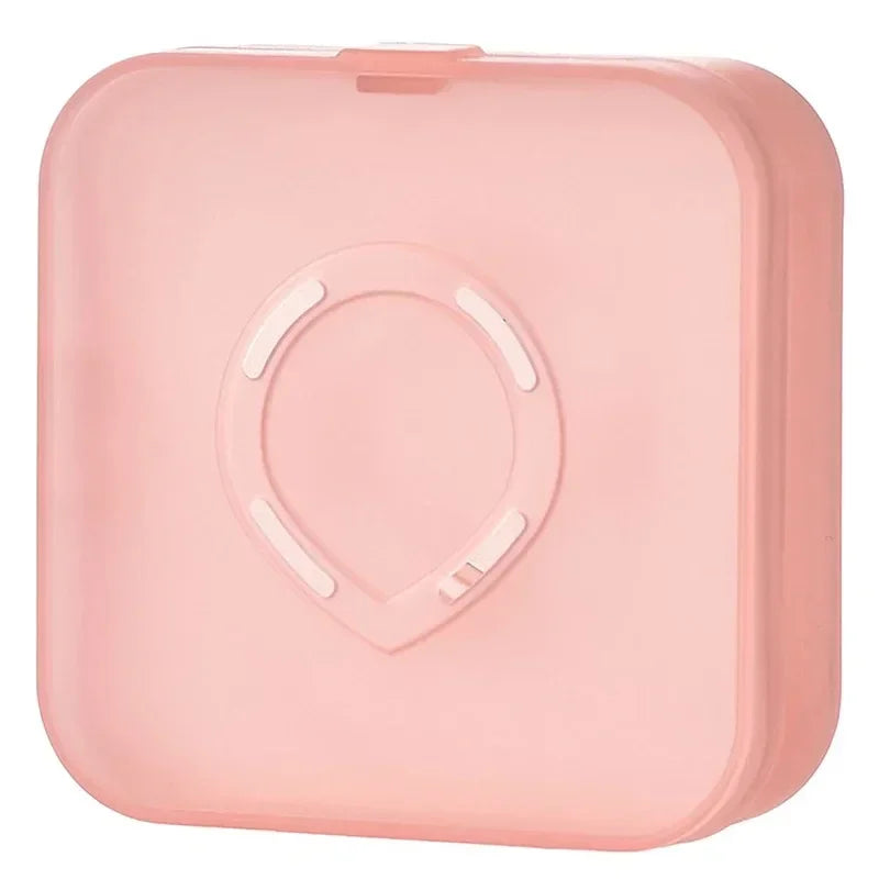 Portable Air Cushion Puff Box | Travel Makeup Sponge Case with Powder Container detail view