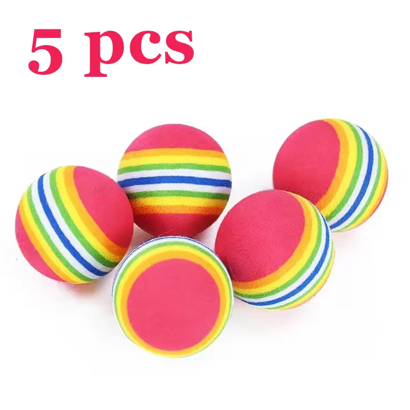 Ball Interactive Cat Dog Play Chewing Rattle Scratch Ball Training Balls Pet Toys close-up view