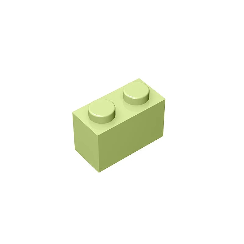 Educational Assemblage Gobricks Brick 1 x 2 without Bottom Tube | Compatible with Leg alternate view
